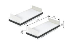 Filtr, vzduch v interiéru BOSCH 1 987 432 052