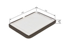 Filtr, vzduch v interiéru BOSCH 1 987 432 061