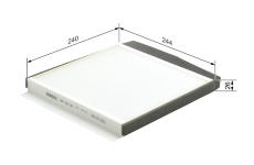 Filtr, vzduch v interiéru BOSCH 1 987 432 064