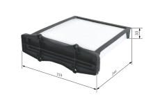 Filtr, vzduch v interiéru BOSCH 1 987 432 116