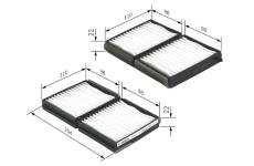 Filtr, vzduch v interiéru Bosch 1987432117