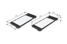 Filtr, vzduch v interiéru BOSCH 1 987 432 118