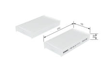 Filter vnútorného priestoru BOSCH 1 987 432 167