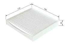 Filtr, vzduch v interiéru BOSCH 1 987 432 173