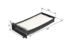 Filtr, vzduch v interiéru BOSCH 1 987 432 198