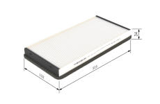 Filtr, vzduch v interiéru BOSCH 1 987 432 200