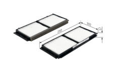 Filter vnútorného priestoru BOSCH 1 987 432 209