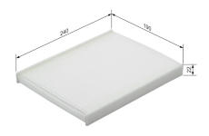 Filtr, vzduch v interiéru BOSCH 1 987 432 215