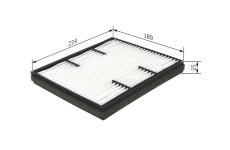 Filtr, vzduch v interiéru BOSCH 1 987 432 223