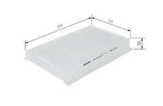 Filtr, vzduch v interiéru BOSCH 1 987 432 235