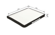 Filtr, vzduch v interiéru BOSCH 1 987 432 255