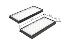 Filtr, vzduch v interiéru BOSCH 1 987 432 260