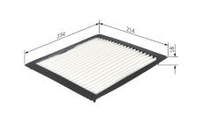 Filtr, vzduch v interiéru BOSCH 1 987 432 263