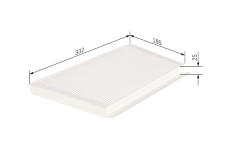 Filtr, vzduch v interiéru BOSCH 1 987 432 270