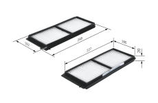 Filtr, vzduch v interiéru Bosch 1987432275