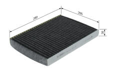 Filter vnútorného priestoru BOSCH 1 987 432 300