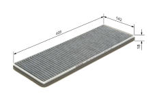 Filtr, vzduch v interiéru BOSCH 1 987 432 310