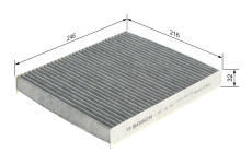 Filter vnútorného priestoru BOSCH 1 987 432 357