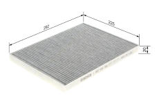 Filter vnútorného priestoru BOSCH 1 987 432 360