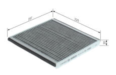 Filtr, vzduch v interiéru BOSCH 1 987 432 363