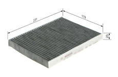 Filtr, vzduch v interiéru Bosch 1987432377
