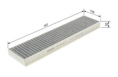 Filtr, vzduch v interiéru BOSCH 1 987 432 382
