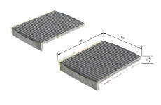 Filter vnútorného priestoru BOSCH 1 987 432 386