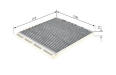 Filtr, vzduch v interiéru BOSCH 1 987 432 389