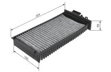 Filtr, vzduch v interiéru BOSCH 1 987 432 398