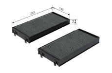 Filter vnútorného priestoru BOSCH 1 987 432 419