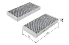 Filter vnútorného priestoru BOSCH 1 987 432 500