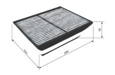 Filter vnútorného priestoru BOSCH 1 987 432 525