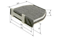 Filter vnútorného priestoru BOSCH 1 987 435 001