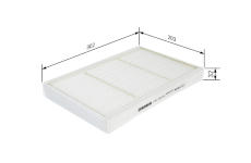 Filter vnútorného priestoru BOSCH 1 987 435 004