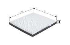 Filtr, vzduch v interiéru BOSCH 1 987 435 013