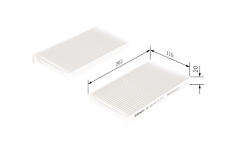 Filtr, vzduch v interiéru BOSCH 1 987 435 015