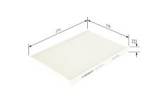 Filtr, vzduch v interiéru BOSCH 1 987 435 022