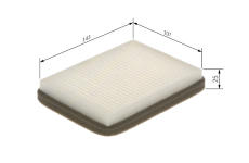 Filtr, vzduch v interiéru BOSCH 1 987 435 052