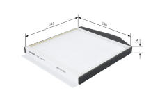 Filtr, vzduch v interiéru BOSCH 1 987 435 061
