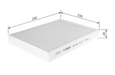 Filtr, vzduch v interiéru BOSCH 1 987 435 103