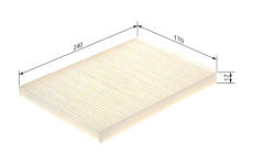 Filtr, vzduch v interiéru BOSCH 1 987 435 104