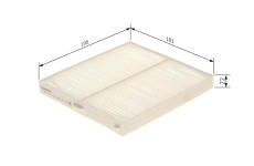 Filter vnútorného priestoru BOSCH 1 987 435 115