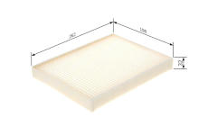 Filter vnútorného priestoru BOSCH 1 987 435 120