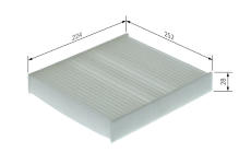 Filter vnútorného priestoru BOSCH 1 987 435 169