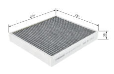 Filter vnútorného priestoru BOSCH 1 987 435 502