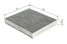 Filtr, vzduch v interiéru BOSCH 1 987 435 511