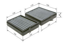 Filter vnútorného priestoru BOSCH 1 987 435 536