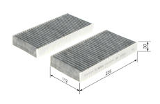 Filter vnútorného priestoru BOSCH 1 987 435 549
