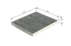 Filtr, vzduch v interiéru BOSCH 1 987 435 558