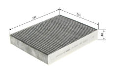 Filtr, vzduch v interiéru Bosch 1987435567